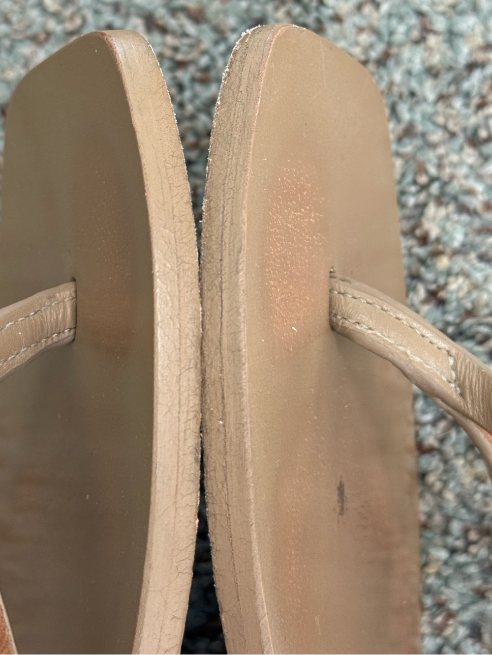 A.EMERY Kinto Leather Flip Flop - tan/Brown, Size 8.5 - Picture 13 of 16